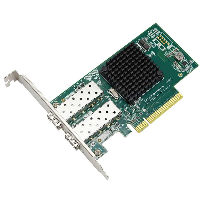 UOTEK 2 Ports Fiber Interface 10G Gigabit Ethernet Open SFP PCI Express Network PCI-E X8 Card IEEE 802 3ae 3aq