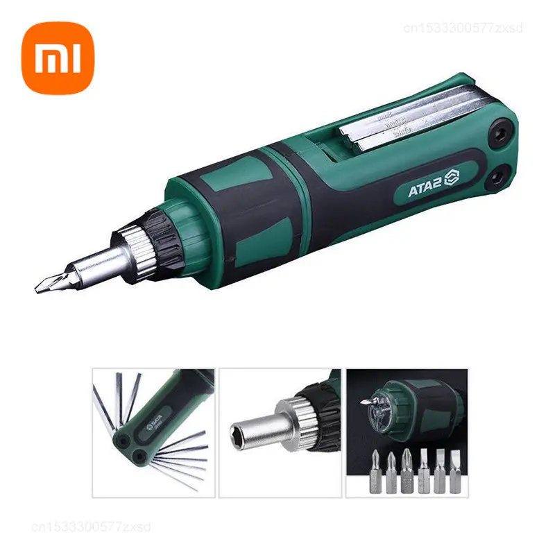 Xiaomi SATA Folding Hexagon Spanner Screwdriver Set Hex Wrench Screwdriver Set Multifunctional Tool Allen Key 6 Angle Hand Tools