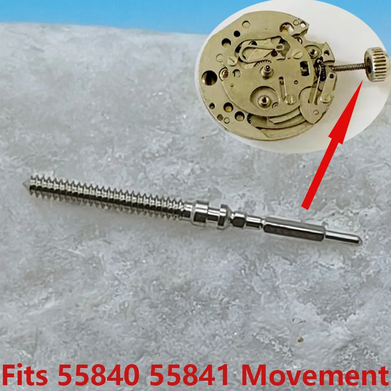 2/4pcs 55840 55841 Movement Watch Crown Stem Fits 55840 55841 Movement Watch Repair Crown Stem 55840 Standard Crown Stem Parts