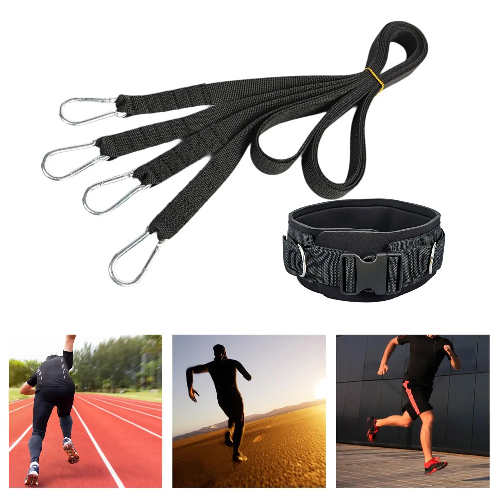 Fitness Strap Sled Pull Straps Resistance Rope Gym Training Tool for Home Exercise Conditioning