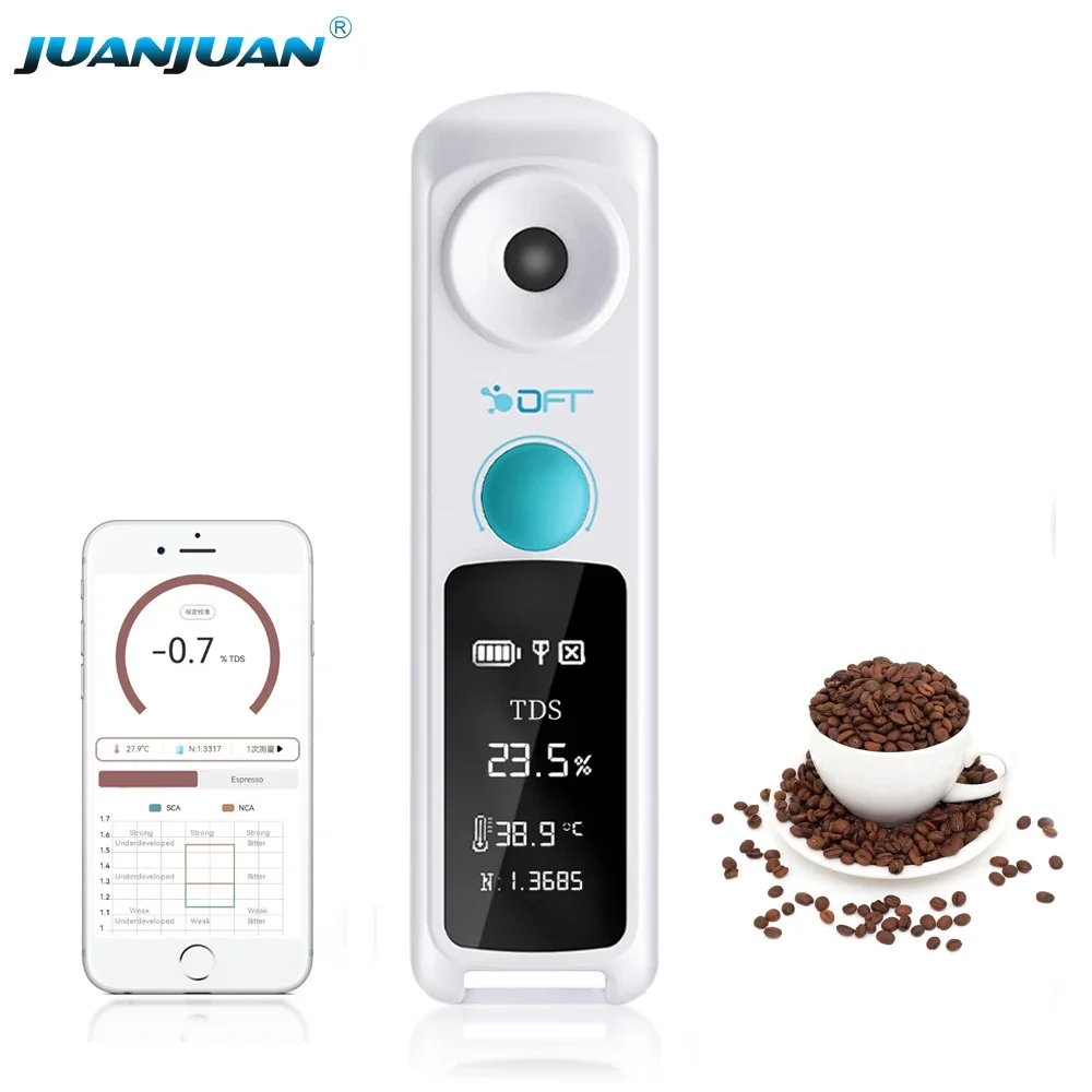 Blue-tooth Mini Waterproof Digital TDS Coffee Concentration Meter Brix Coffee Refractometer