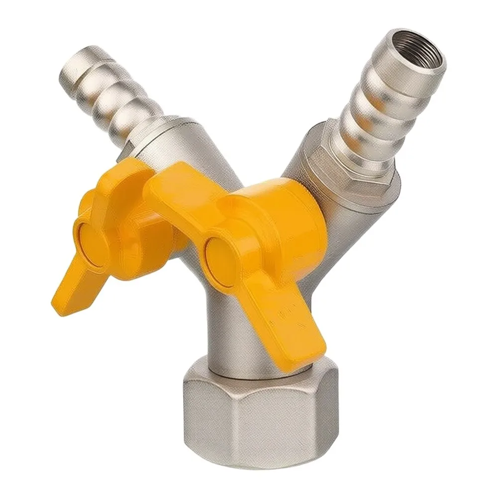 Copper Y-Valve for Gas Applications Offering Three-Way Flow Routing and Designed to Fit G1/2 Standard Pipe Threads