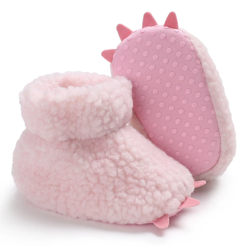 Winter soft and comfortable 6-9-12 month old baby cotton shoes with three-dimensional soft and cute design, baby walking shoes