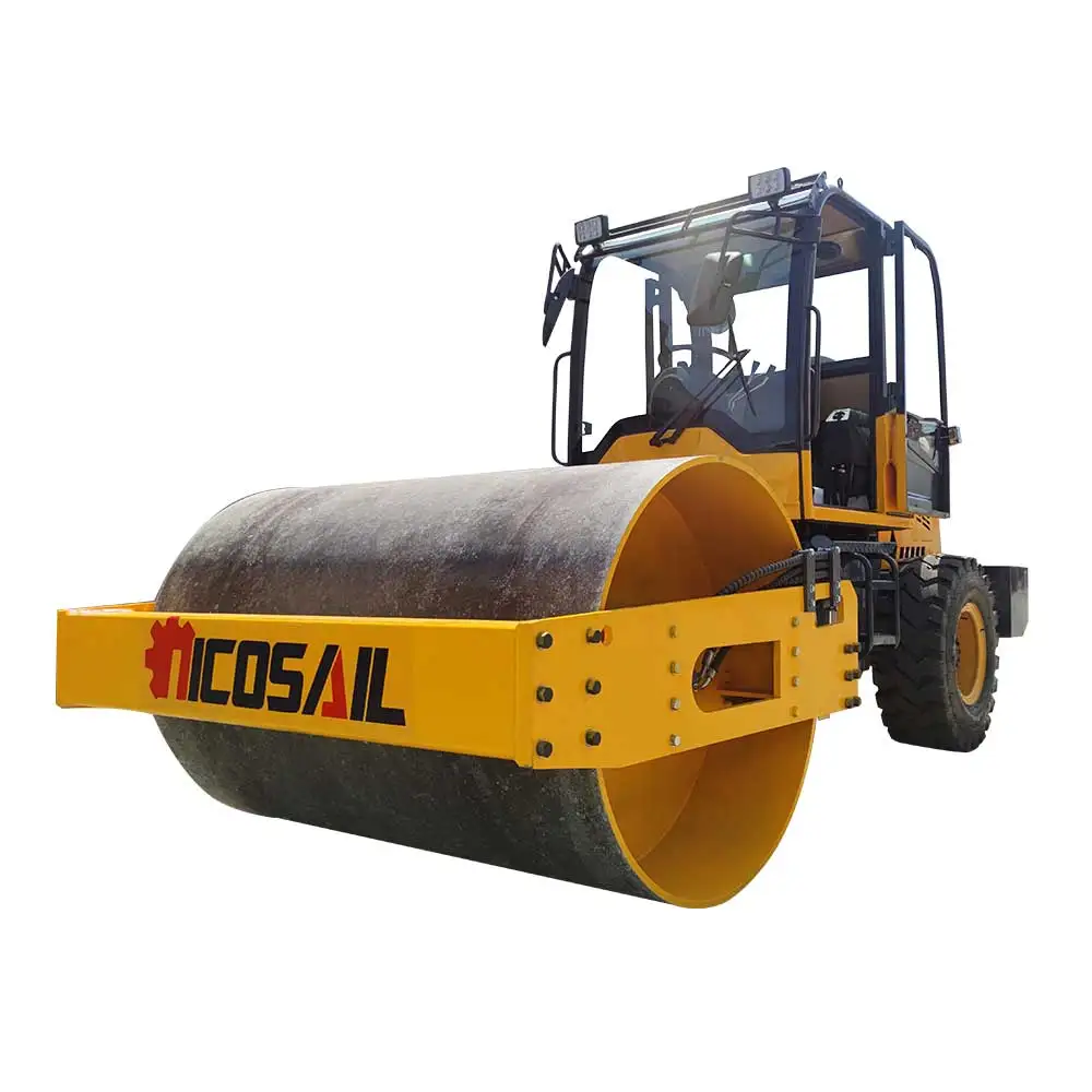 Customized OKR-6T 6ton ride-on vibratory roller compactor full hydraulic asphalt roller EPA engine small road roller