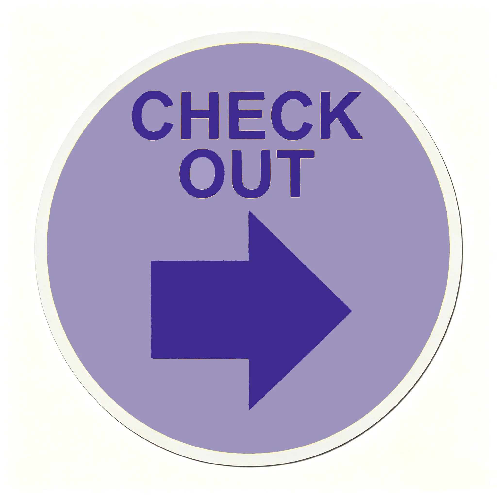 Check Out Right Arrow Sign Metal Sign, Rust Free, UV Protected And, Weather Resistant, Durable Ink, Easy to Mount for Outdoors-S