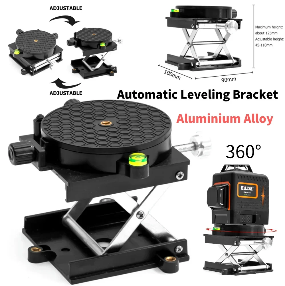 Adjustable Height Router Lifter Platform Lab Experiment Plate Table Stand Rack Portable Lab Jack Lift Table Manual Stands