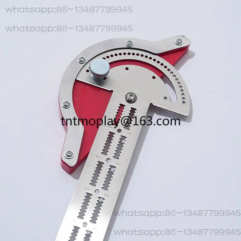 Woodworking tool arc measuring ruler semicircular scribing ruler angle ruler