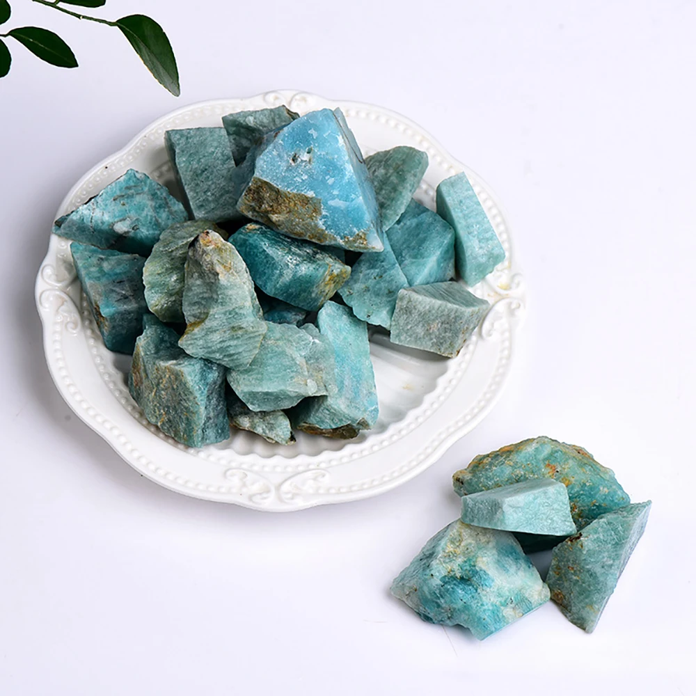 Natural Quartz Crystal Stones Amazonite Ore Fluorite Irregular Shape Real Mineral Rock Reiki Healing Specimen Home Decor