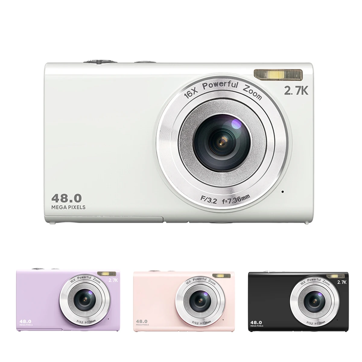 

Digital camera 48MP/2.7K/16X digital zoom/webcam/auto focus 2.88-inch screen