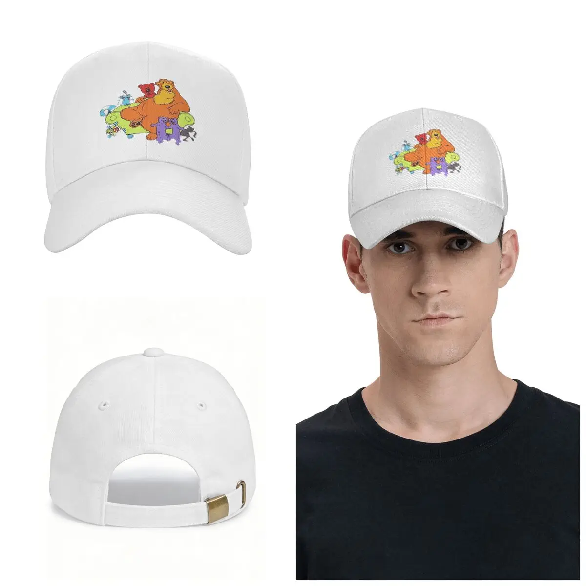 Family Bear In The Big Blue House 90 Tutter Cap Fashion Casual Baseball Caps Adjustable Hat Unisex Baseball Hats Customizable