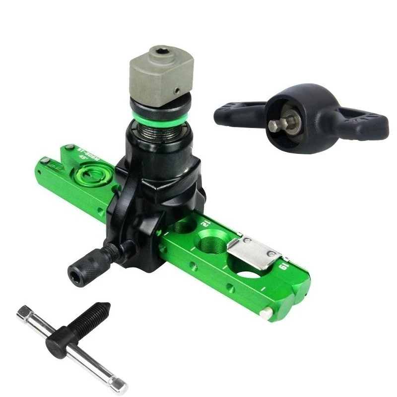 Hand & Electric Dual-Use Flaring Tool, Ratchet Eccentric Copper Tube Flaring Tool for 1/4