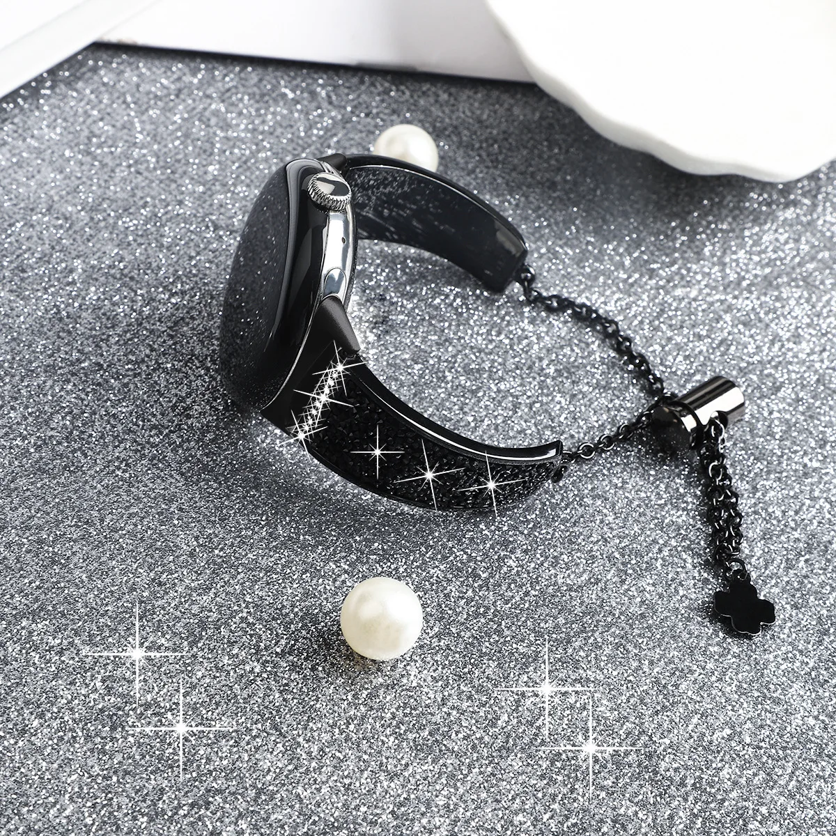 Swarovv stick drill chain metal Watch band strap for Google Pixel Watch 1/2/3 4 5 41mm 45mm wristband Miss woman lady