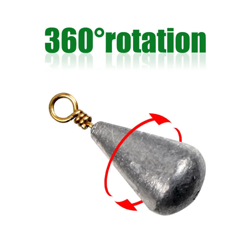 21PCSBoxed olive-shaped lead sinkers for long-distance casting fishing rods, water drop lead sinkers, small accessories for fish view 2