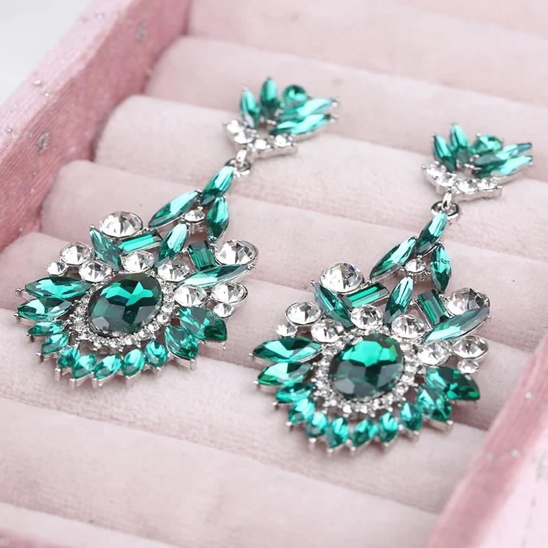 VEYO Geometric Lady Crystal Rhinestone Drop Earrings Vintage Party Earrings for Women Fashion Jewelry Gift 2023New