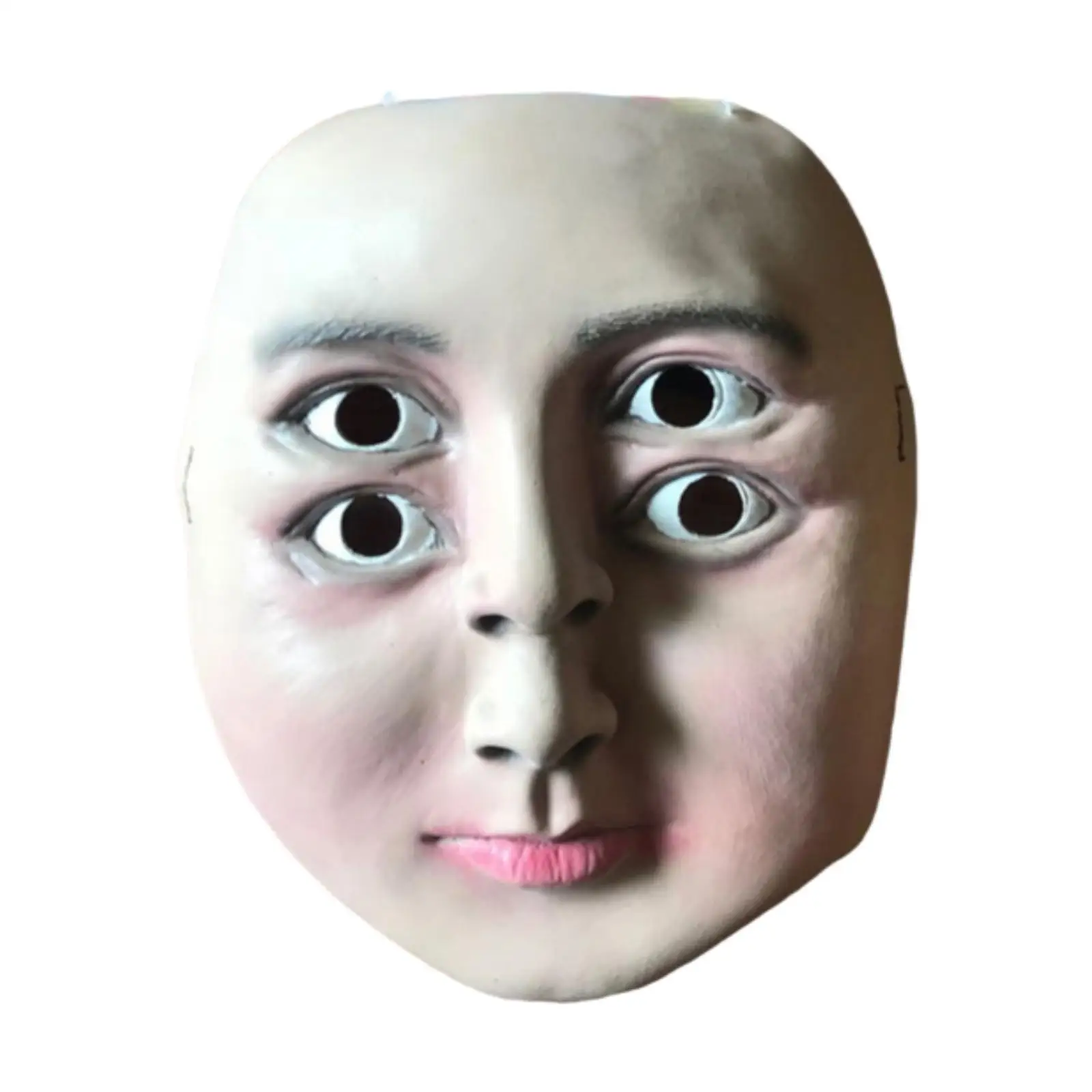 Maschera di Halloween Copertura per il viso Maschera spaventosa per quattro occhi Maschera in lattice per occhi multipli per fantasia