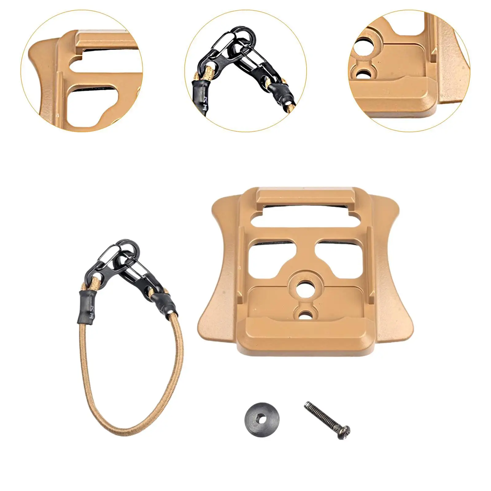 Soporte de montaje Nvg Soporte de engranaje de soporte Nvg ligero estable multifunción para senderismo hombres mujeres