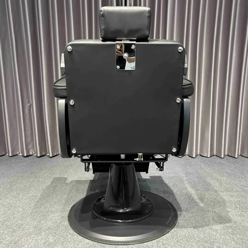 Vintage Men Oil Head Barber Chair Museum Style Lowered Shave Seat High End Hair Salon Furniture
