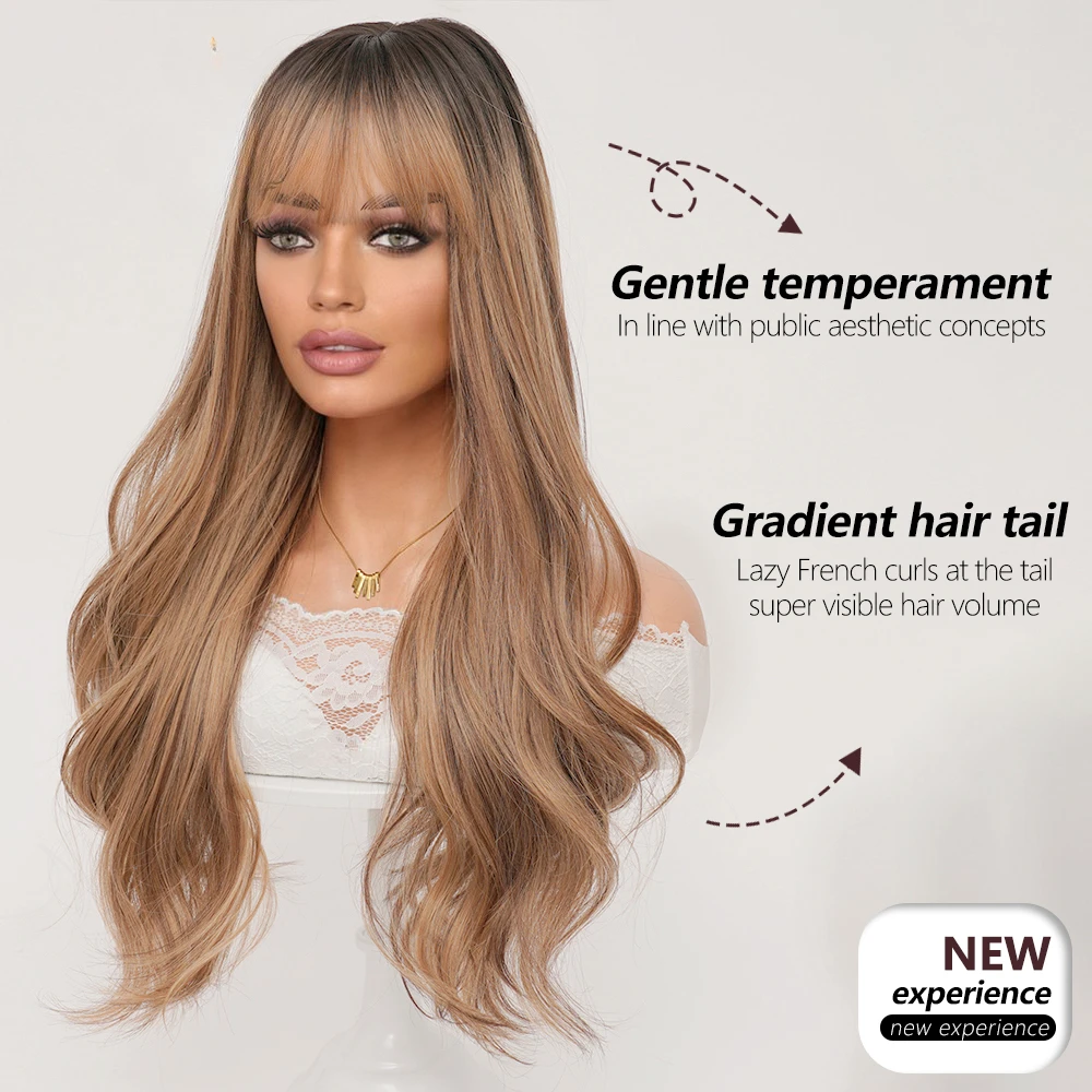 Рисунок 4 - Длинная волнистая синтетическая челка с градиентом