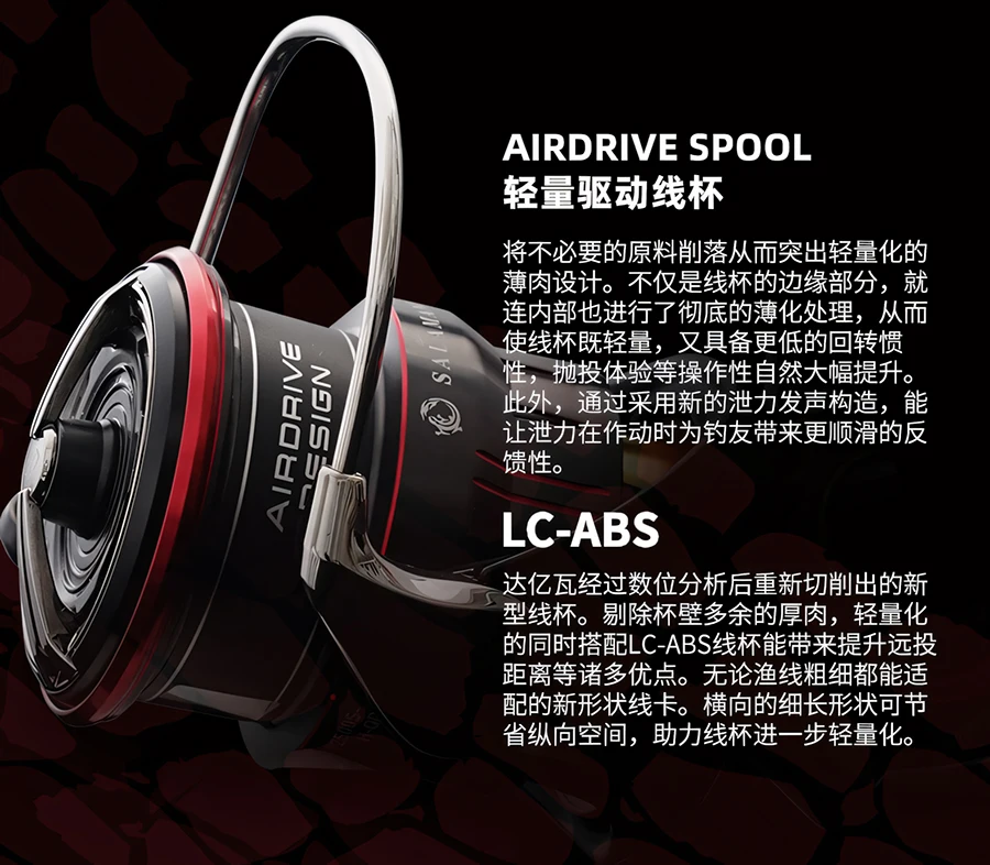2026 DAIWA SALAMANDURA LT Spinnrolle für Salzwasser und Süßwasser, 7+1BB, Bremskraft 5-10KG – Detail 5