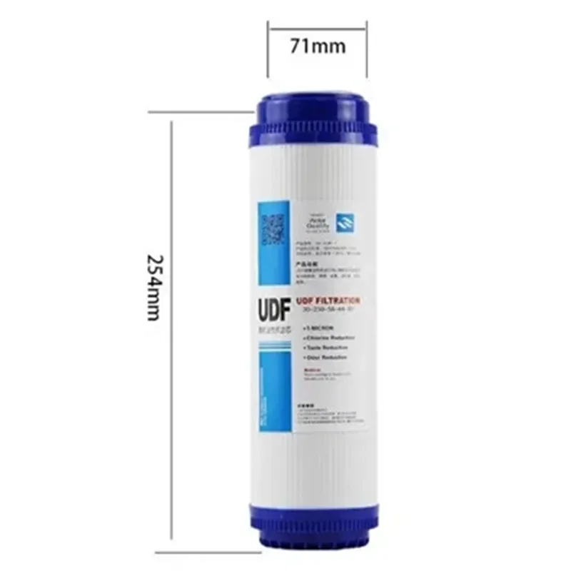 10-inch universal activated carbon PP cotton PPF UDF CTO water filter Water treatment accessories Water filter element