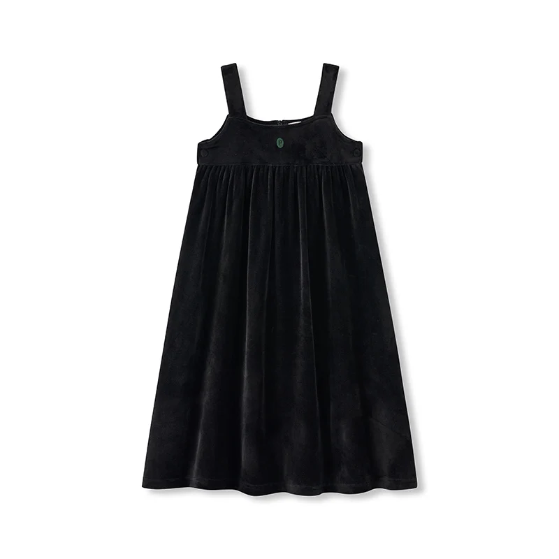 Autumn Children Matching Family Shabbos Roab Boys Clothes Girls Nightgown Dress and 2pcs Set Top and Pants Black Velvet Clothing