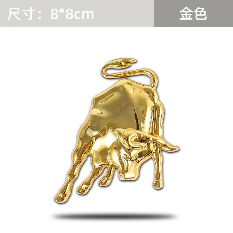 العالمي المعادن الفولاذ المقاوم للصدأ الحيوان اكسسوارات السيارات شارة القتال الثور يطير الحصان لفيراري لامبورغيني شعار ثلاثية الأبعاد ملصق الديكور