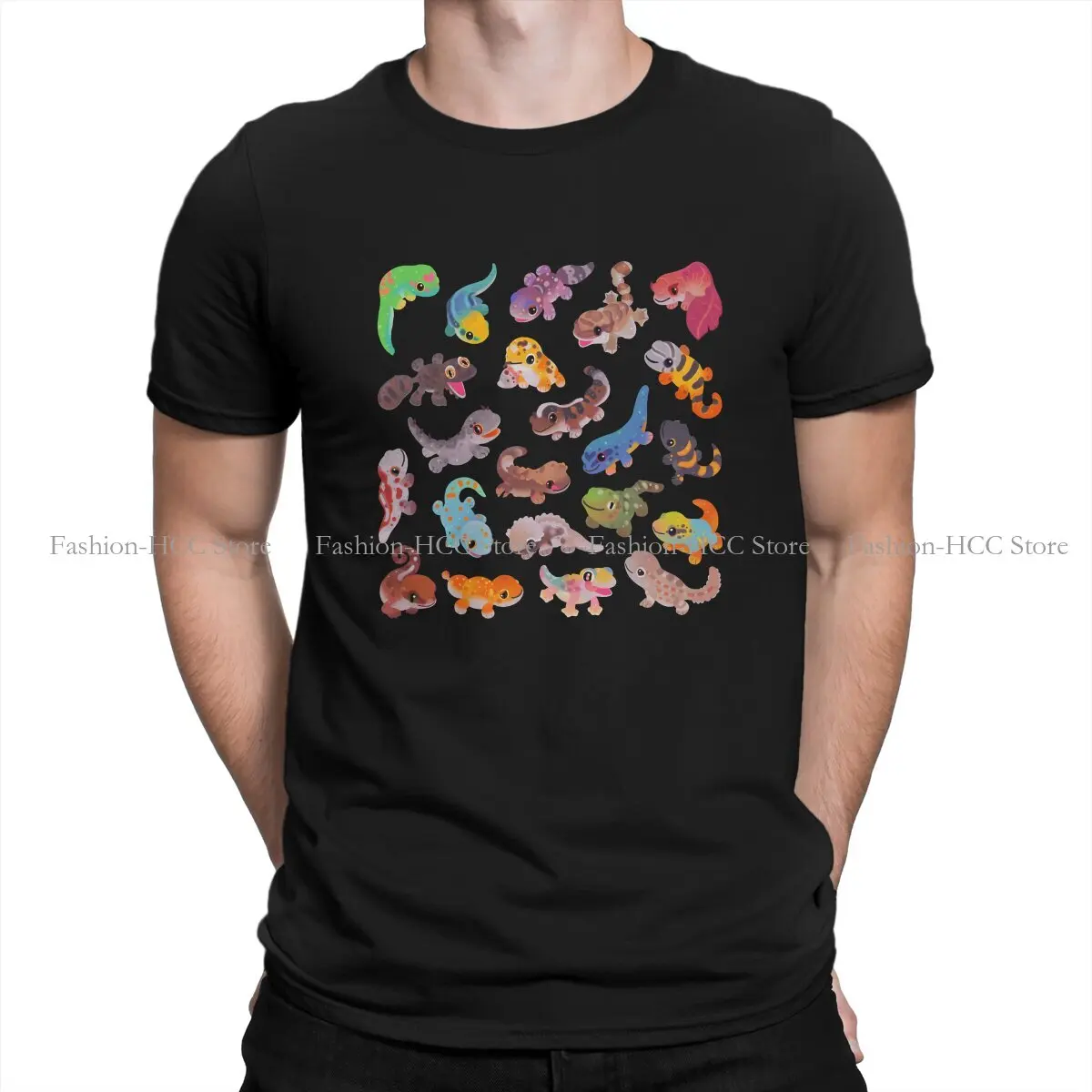 Collect Hipster Polyester TShirts Gecko Lover Male Style Tops T Shirt O Neck