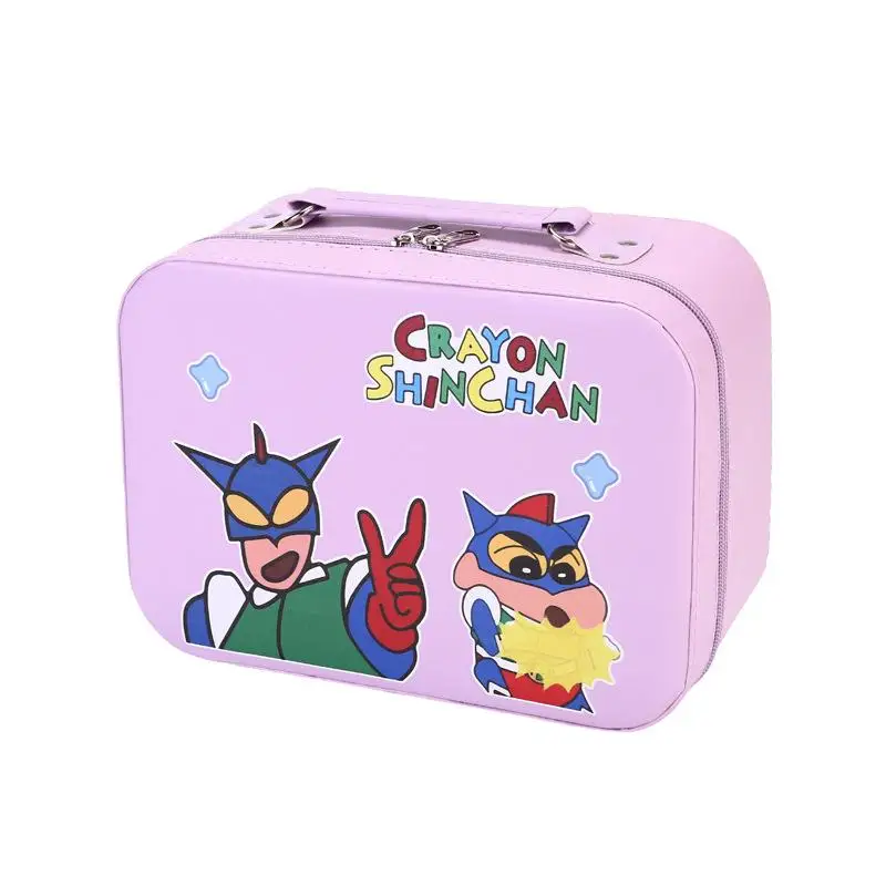 Crayon Shin-Chan Cosmetic Bag Girl Large-Capacity Handheld Travel Portable Makeup Box Cosmetics Sundries Storage Box Girls Gifts