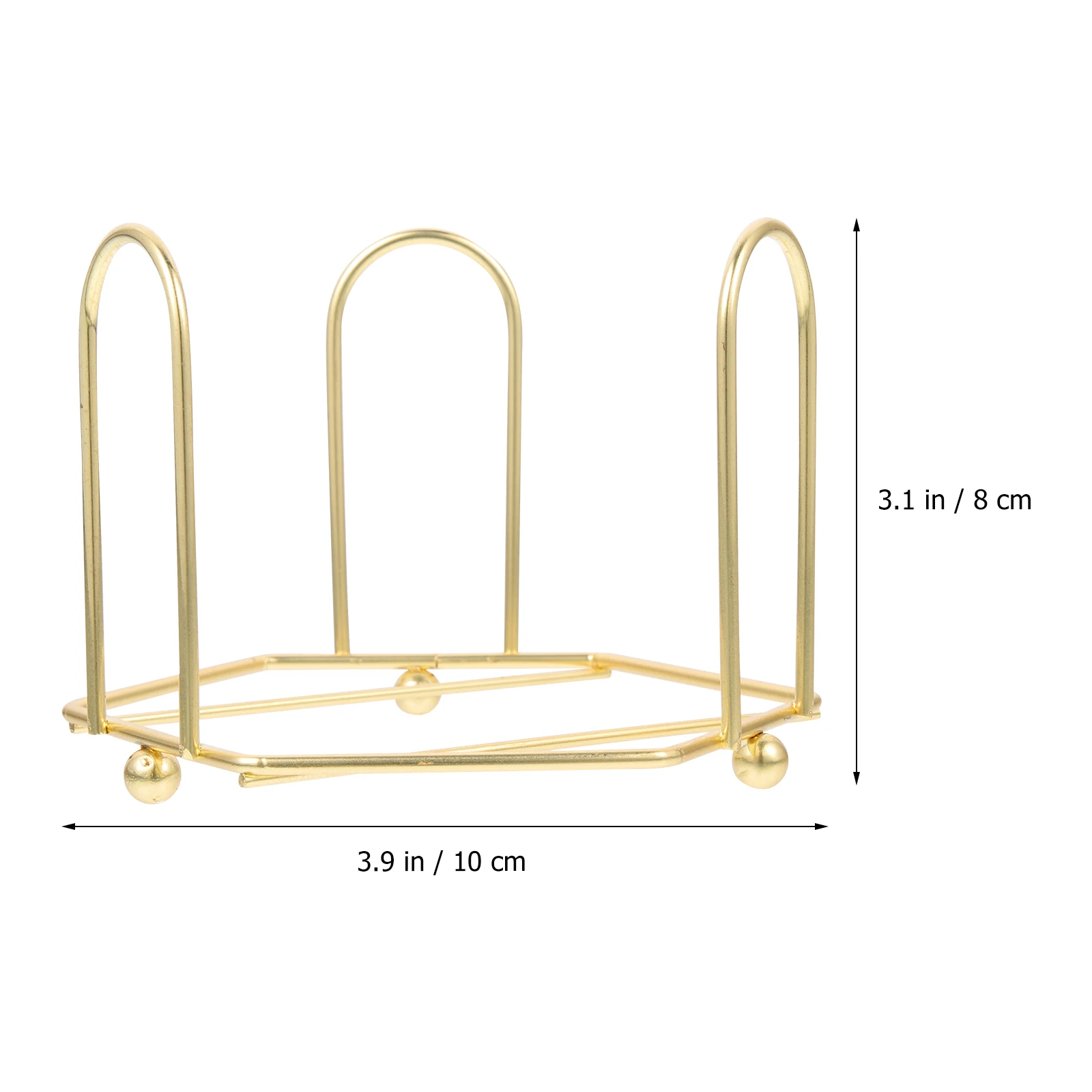 

2pcs Coaster Storage Rack Cup Mat Holder Desktop Hollow Iron Stand Thickened Material Kitchen Home Organizer