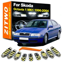 ZITWO 12Pcs No Error Canbus For Skoda Octavia 1 MK1 1U 1996- 1999 2000 2001 2002 2003 2004 Car LED Interior Light Trunk Lamp Kit