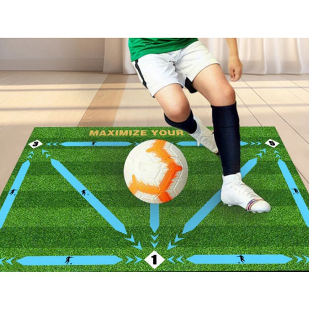 

ELOS-Football Footstep Training Foldable Mat Antislip Home Outdoor Kitchen Rug Hallway Bathroom Porch Floor Mats