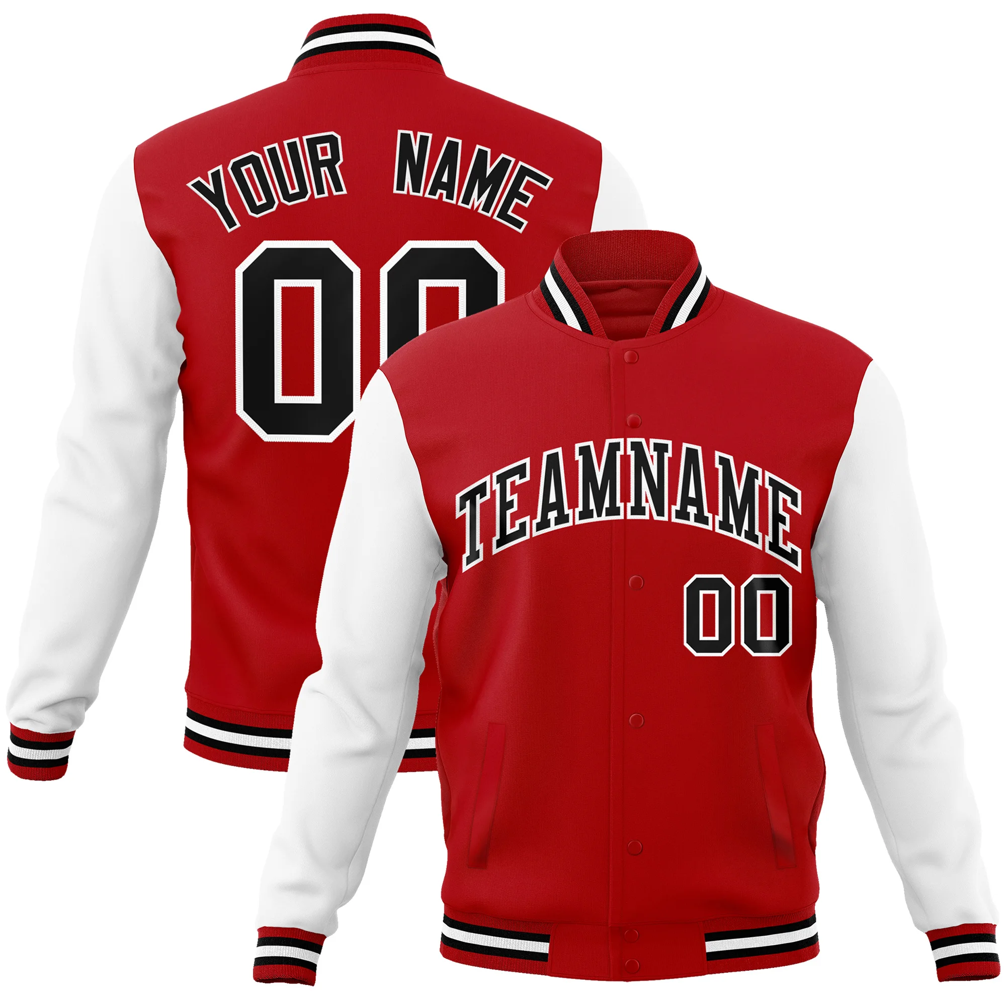 Custom Baseball Jacket Coat Stitched Letter Number College Cotton Blend Letterman Baseball Sports Jacket