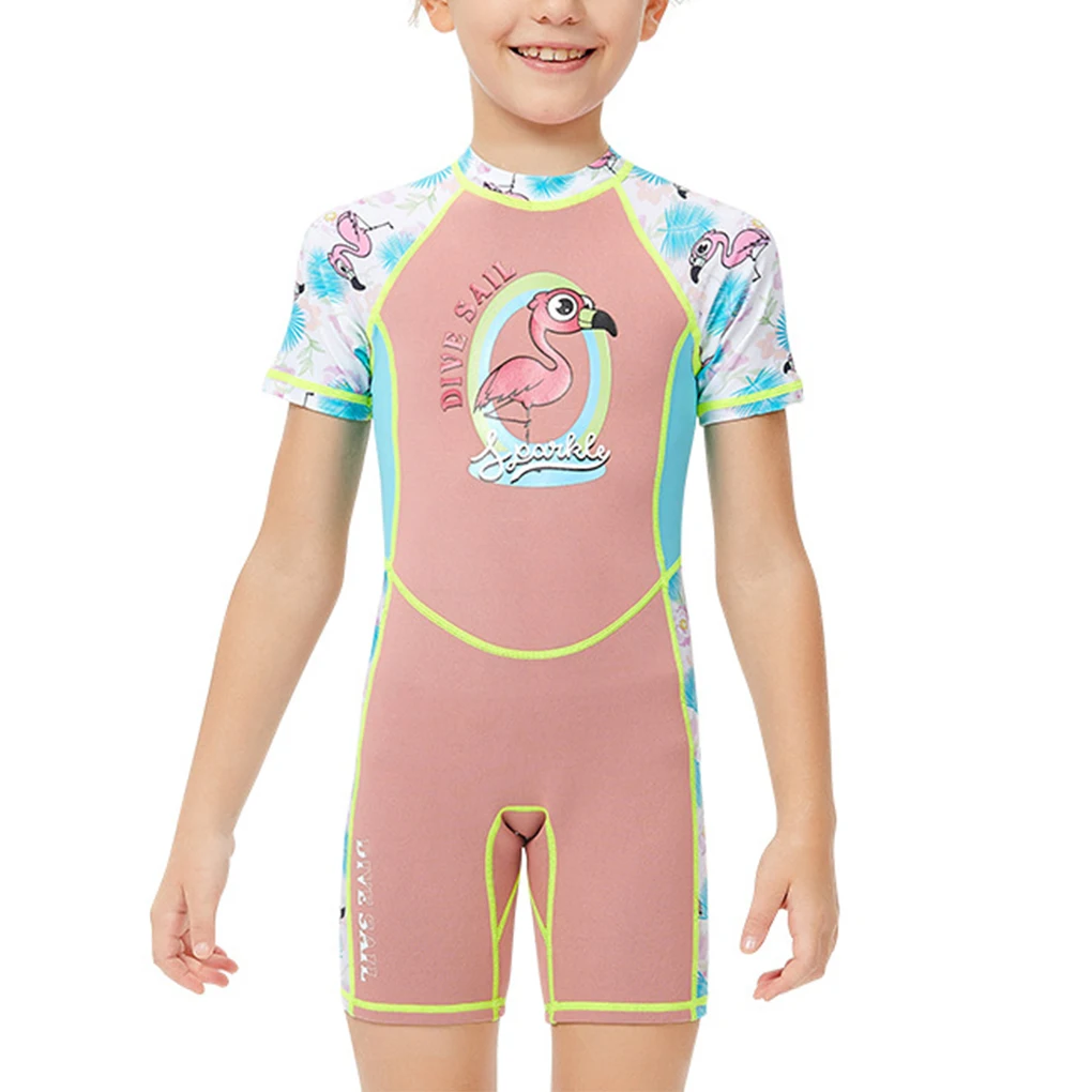 

2MM Kids Wetsuit Wetsuits Diving Suit Full Body Neoprene Rash Guard Wear-resistant UV Protection Jumpsuit Surf Suit S