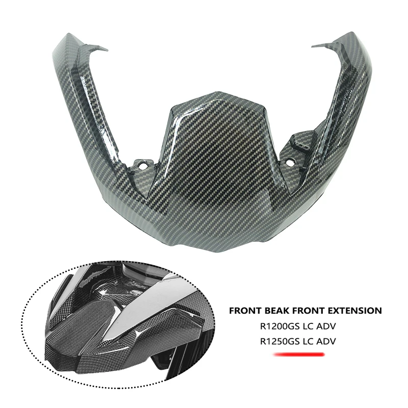 For BMW R1200GS R1250GS LC ADV Carbon Front Fairing Beak Fender Extension Guard Wheel Cover R1250 GS Adventure GSA 2014-2023