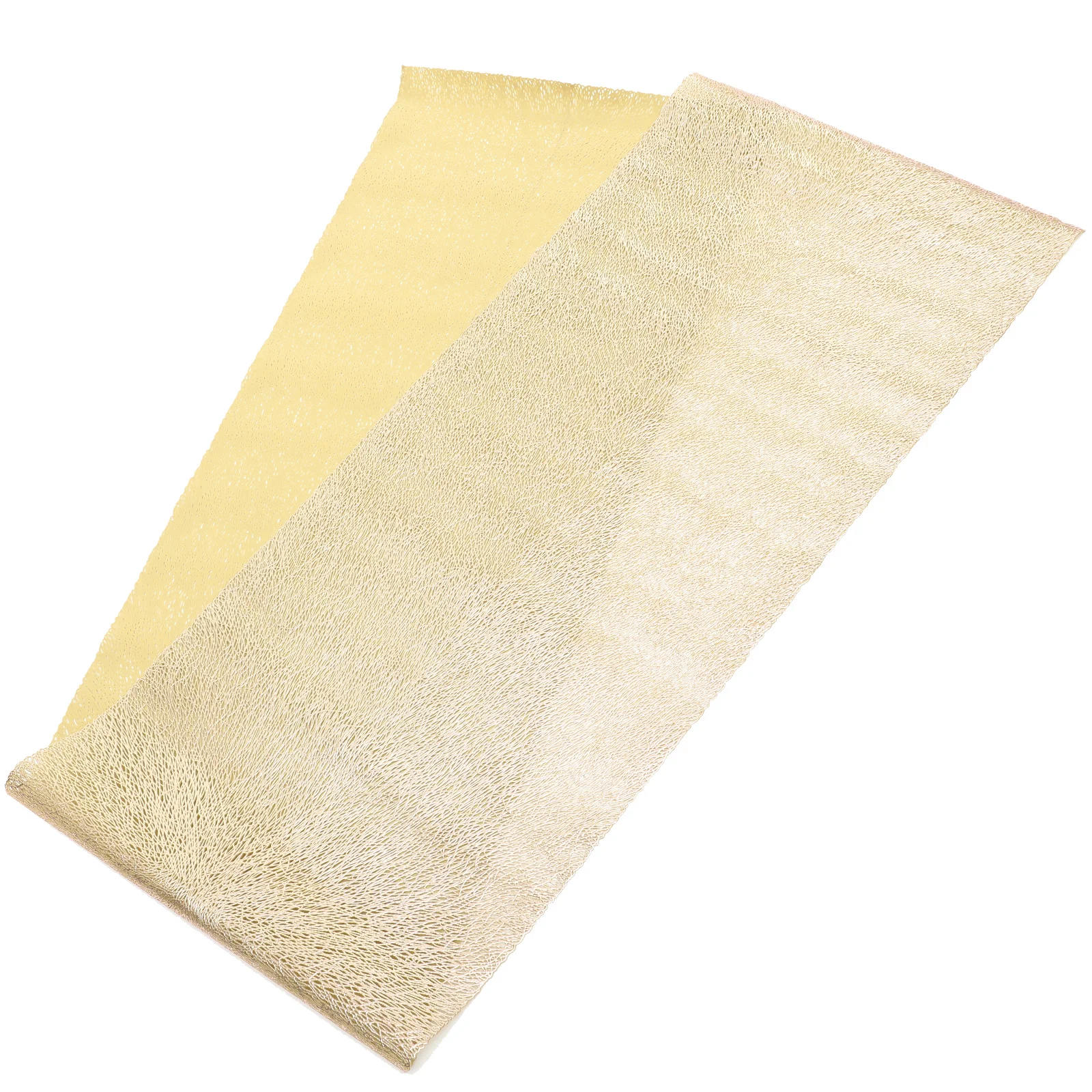 

Alipis Gold Tulle Table Runner for Dining Room Holiday Decor Polyester Slide Rail Bronzing Table Mat Placemat Home Decoration