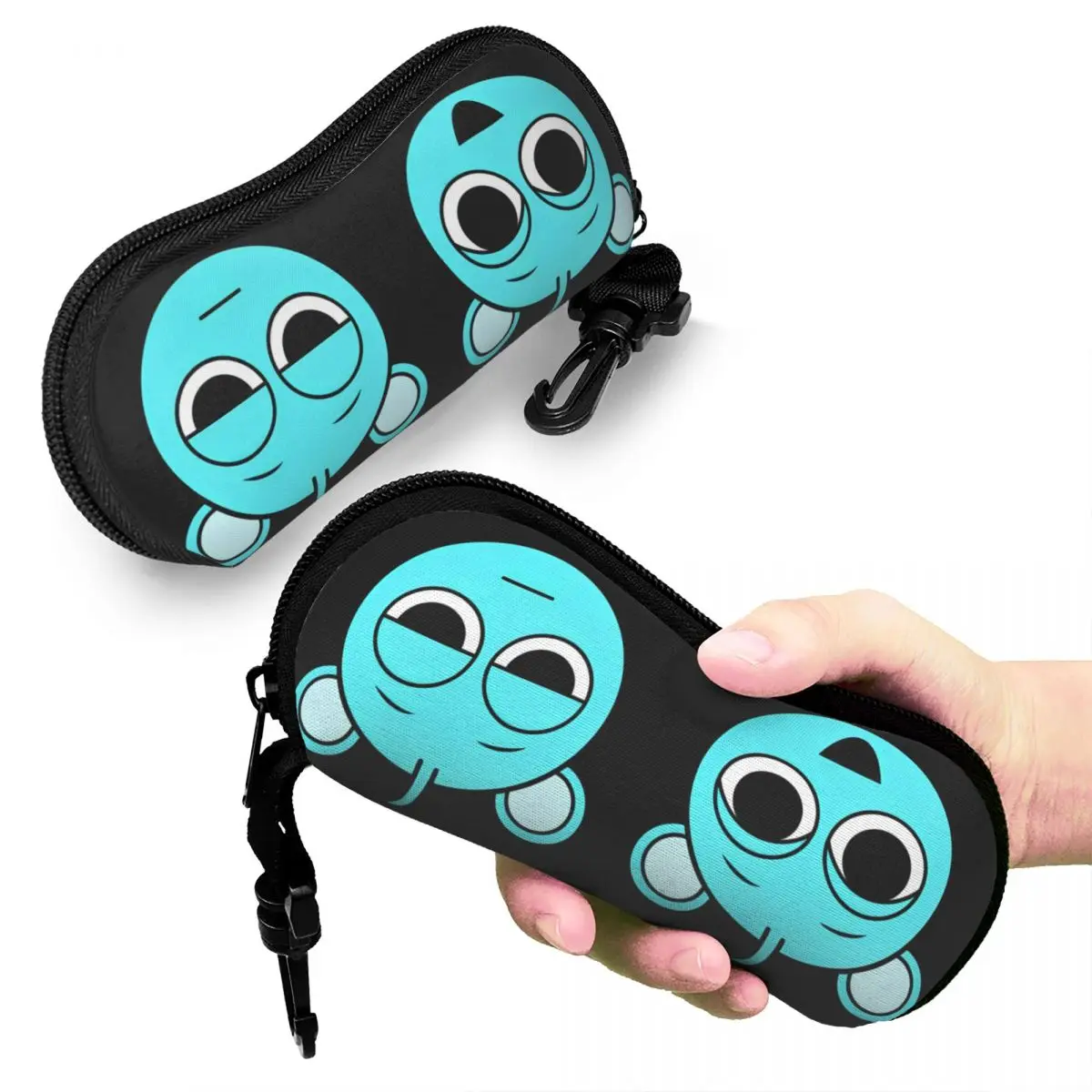 مخصص Incredibox Sprunkis شل النظارات حالة النساء الرجال لطيف نظارات حالة النظارات الشمسية مربع الحقيبة