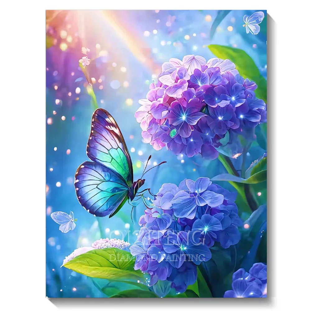 5D Landscape Diamond Painting Kit Butterfly Scenery Full Diamond Mosaic Cross Stitch DIY Dreamy Home Decor Wall Art