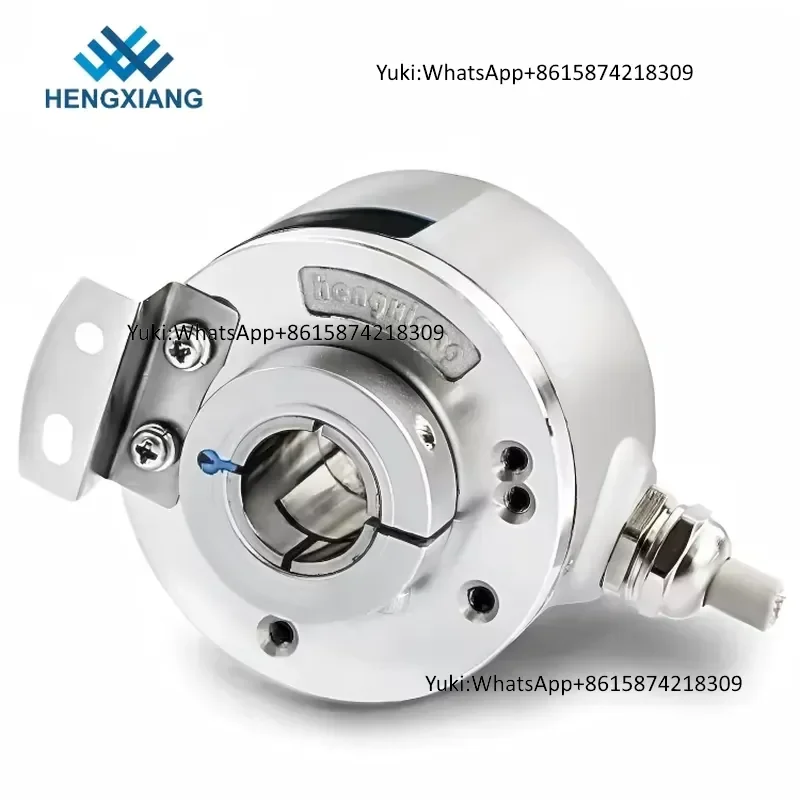 Rotary Encoder HENGXIANG K50 DC5V IP65 TTL Line Driver Output Through Hole 14mm 5000PPR Incremental Type up to 23040P/R