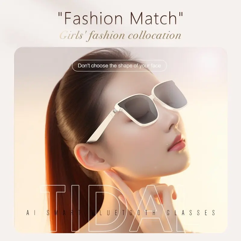 Vintage Square Sunglasses Women Oversized Sunglass Men Retro Black Sun Glasses Shades Goggle UV400 smart bluetooth glasses