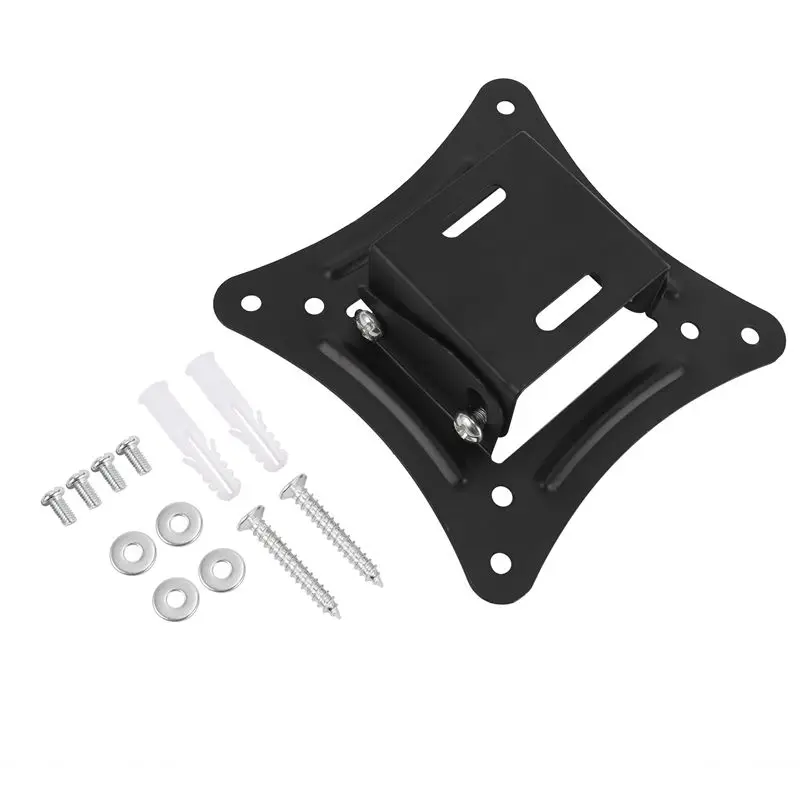 ABRI-Universal Wall Mount Stand For 14-27Inch LCD LED Screen Height Adjustable Monitor Retractable Wall For VESA Tv-C12
