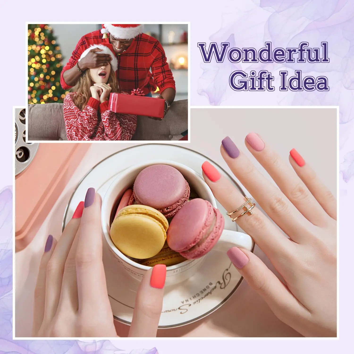 Gel Nail Polish Kit with Nail Lamp Nail Gel Polish for Manicure Art Set All Seasons Home Manicure Kit Nail Art Salon for Women