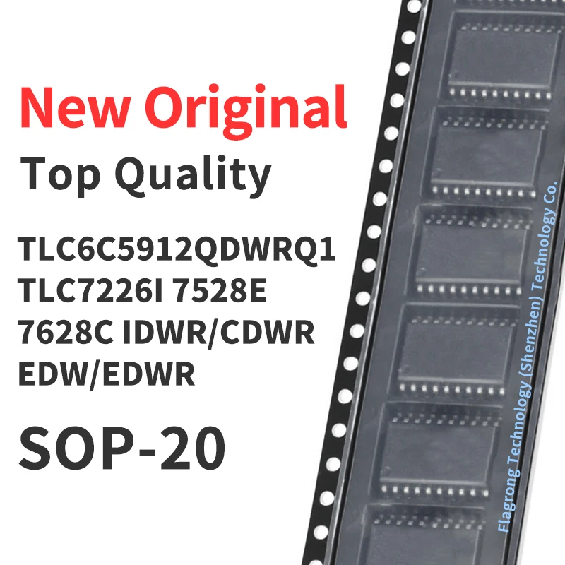 

10 Pieces TLC6C5912QDWRQ1 TLC7226CDWR TLC7226IDWR TLC7528CDWR TLC7528IW\DWR TLC7528EDWR TLC7628CDWR TLC7628IDWR SOP-20