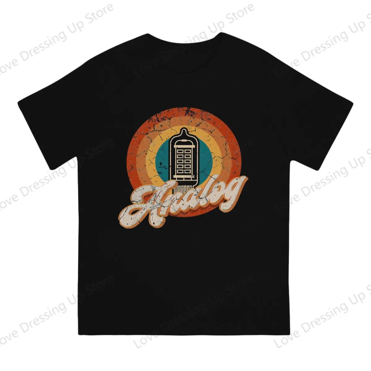 Vacuum Tube Audiophile Tshirt Homme Men's Clothes Cotton T Shirt For Men