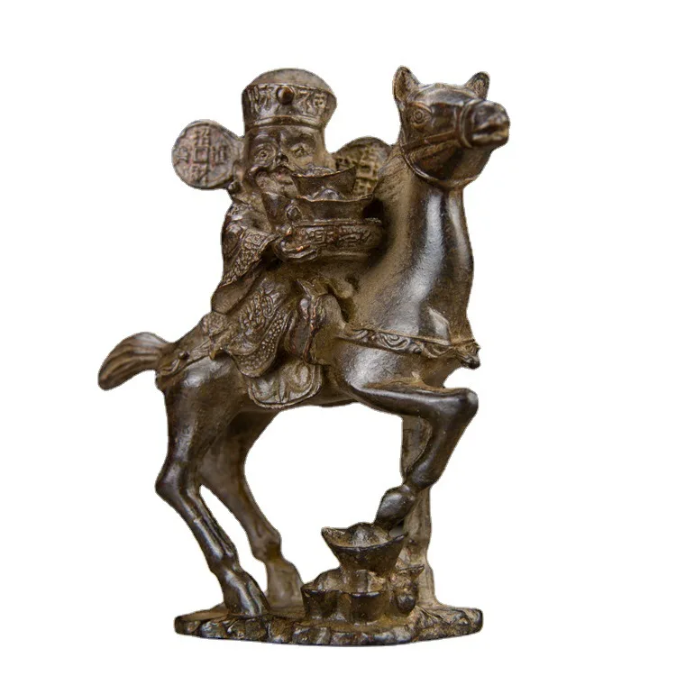 Collection Solid horse riding monkey ornament Tangma decoration collection Home handicrafts Bronze statue Figure sculpture
