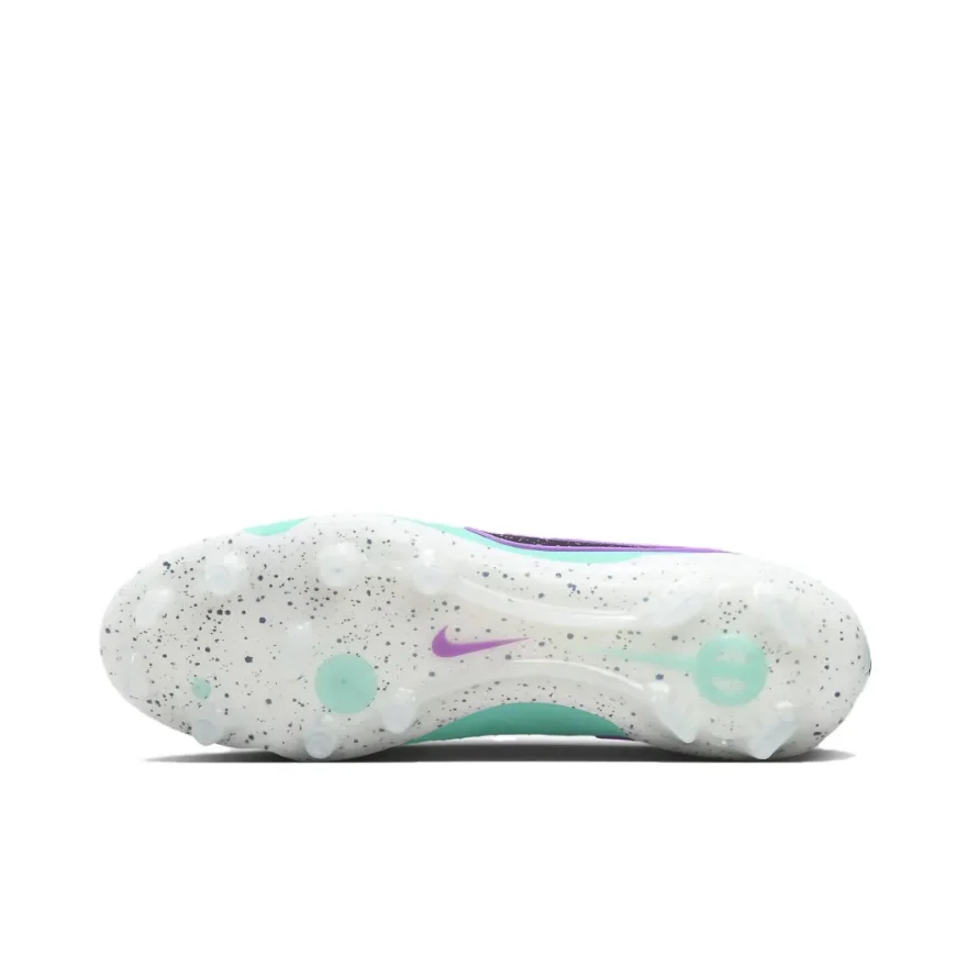 Chuteiras de futebol masculinas NIKE Tiempo Legend 10 Elite FG antiderrapantes e resistentes ao desgaste Natural Turf Branco Vermelho e Preto Colorways