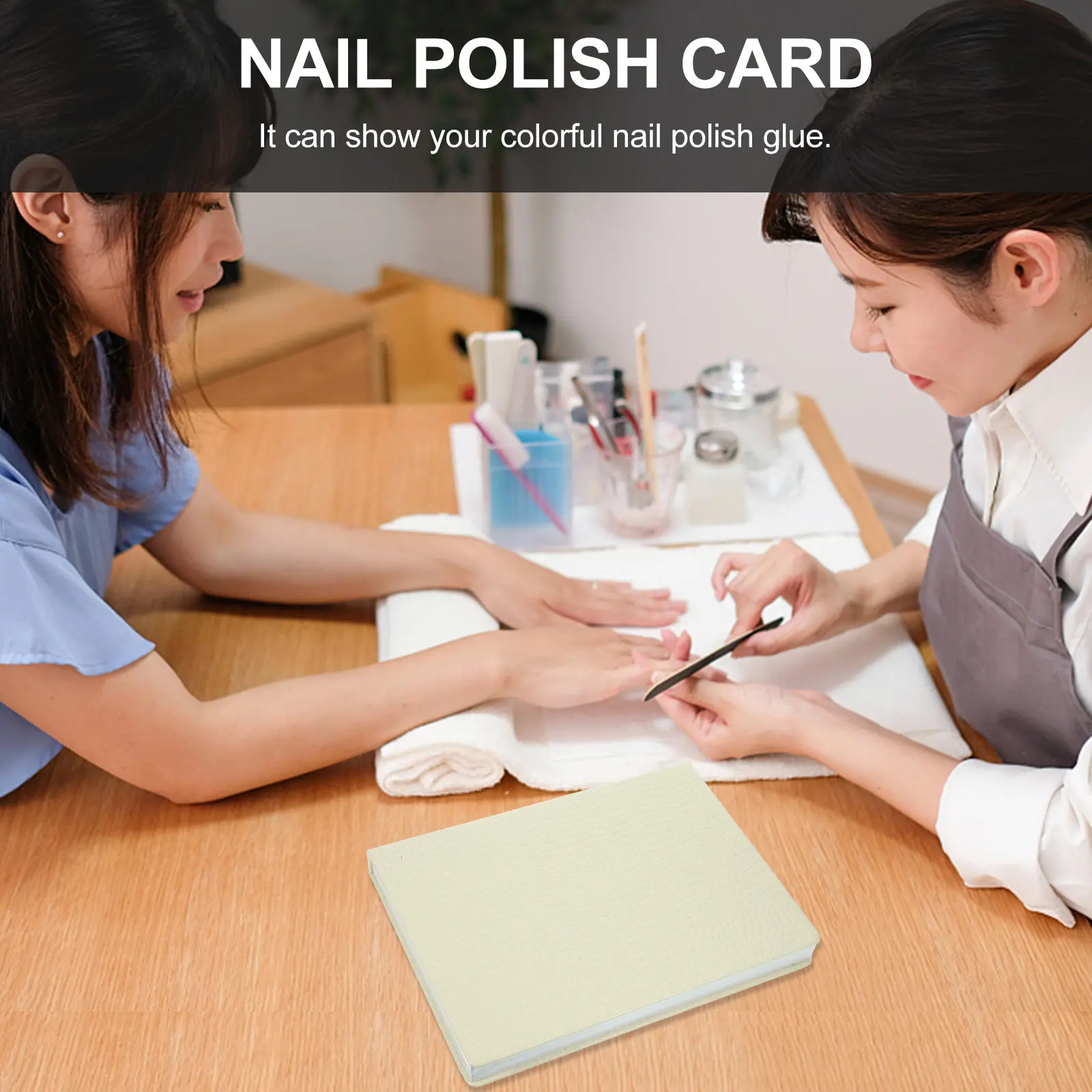 160 Colors Nail Color Show Card Exquisite Detail Alligator Clip Display for Nail Polish Glue Manicure Tools Accessories Salon