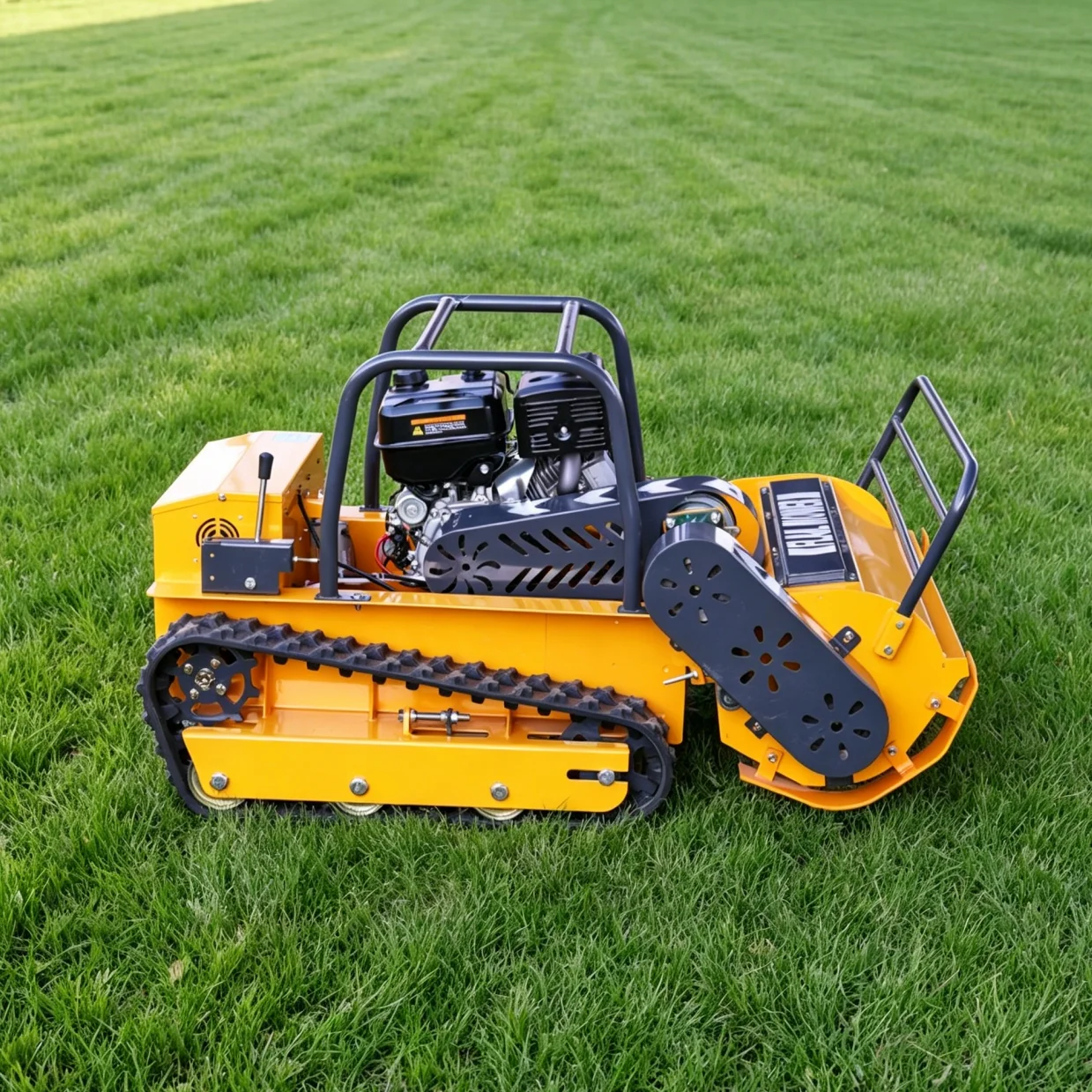 

Customized Lawn Mower for Unpredictable Terrain with Adaptive Grip Durable Outdoor Lawn Care Equipment Flail Mower