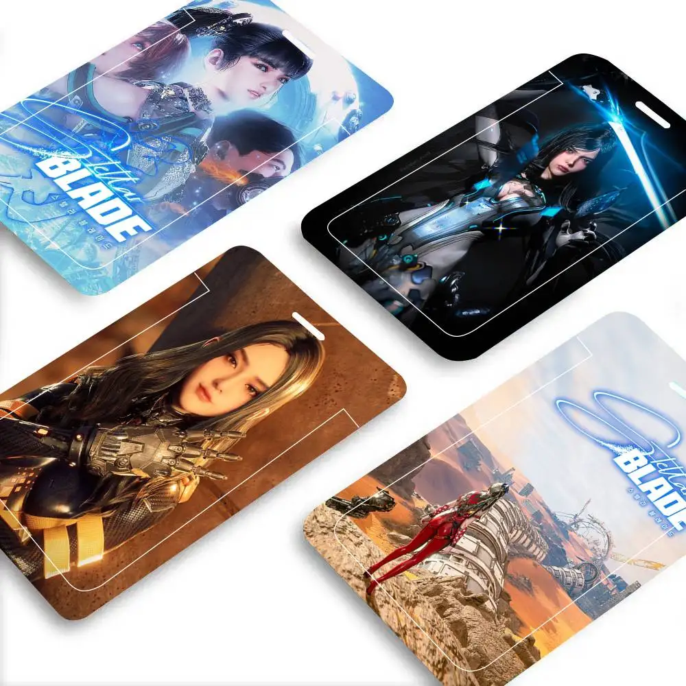 S-Stellar B-Blade Animated Game Black Lanyard Card Holders Student Meal Cards And Campus Ids School