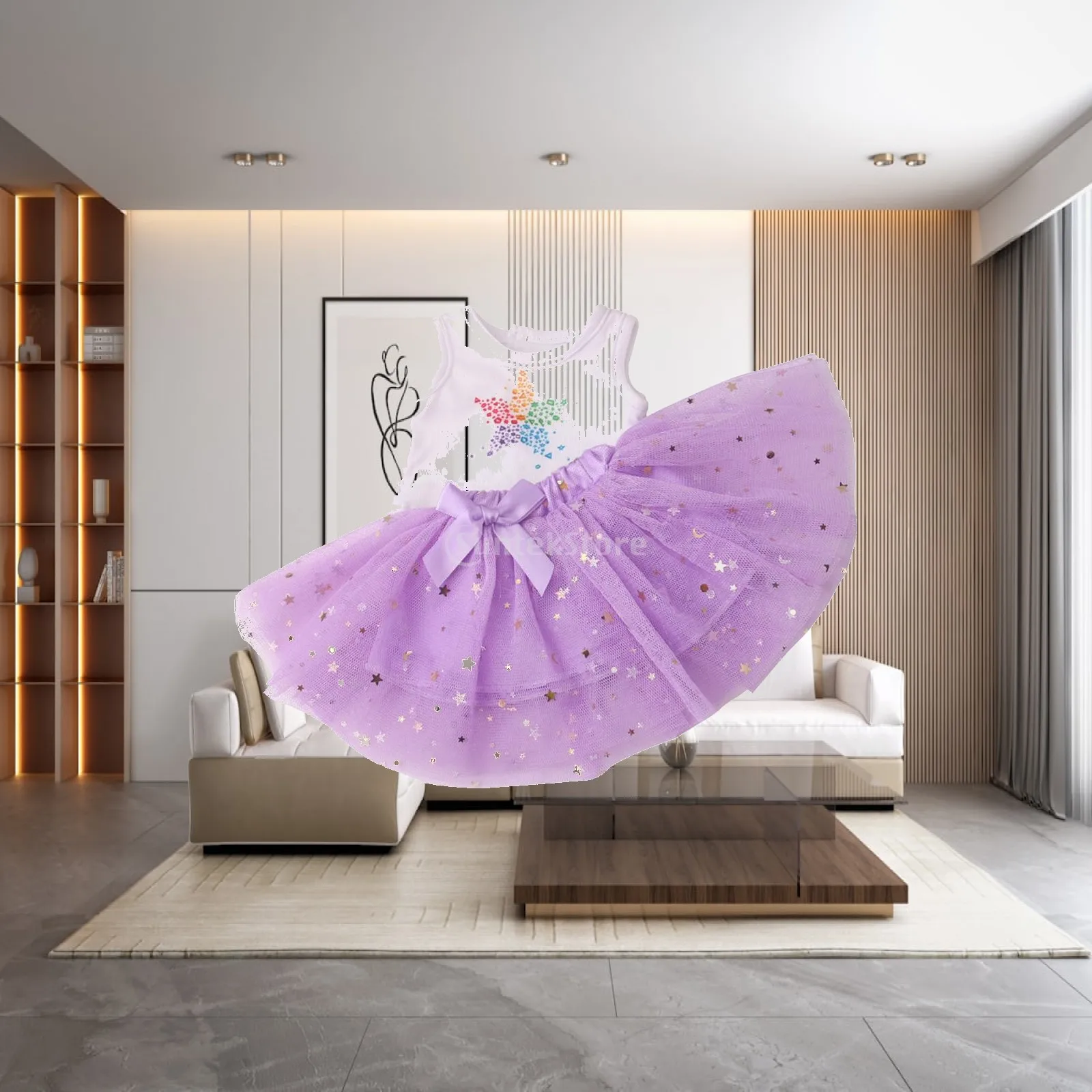 Girl Doll Summer Clothes Sleeveless Dress Up Outfit for 18 Inch Dolls Skirt Handmade Soft Breathable Party Costume