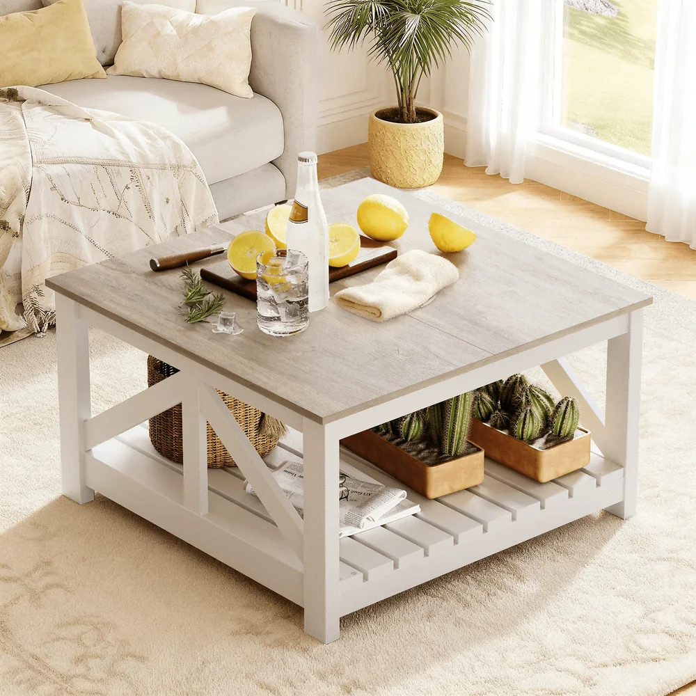 Square Coffee Table With Storage